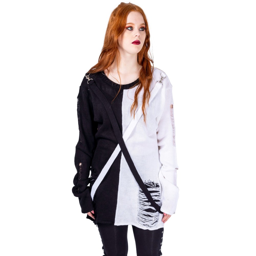 Heartless - Atelia Pull en tricot - Noir/Blanc